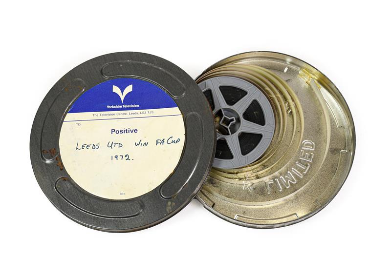 Lot 3005 - Leeds United Win FA Cup 1972 8mm Film Positive in Yorkshire Television canister