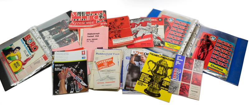 Lot 3023 - Middlesbrough Football Club A Collection Of Programmes including 1950s: v Leyton Orient 1958...