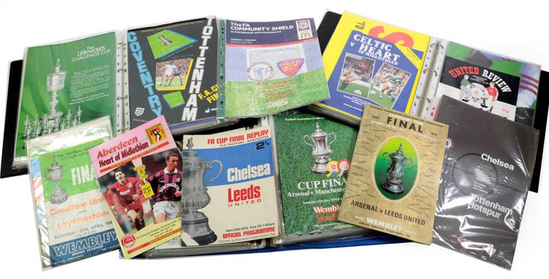 Lot 3028 - Various Football Cup Final Programmes including Chesham Utd v Leytonstone (Amateur Cup 1968),...