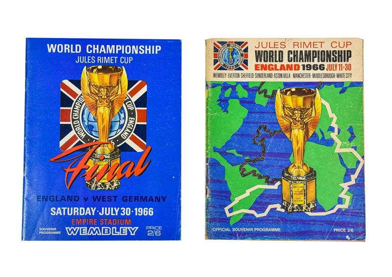 Lot 3031 - World Cup 1966 England v West Germany Programme together with Official Souvenir Programme (2)