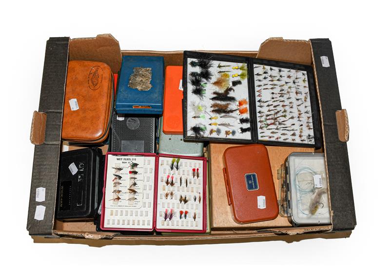 Lot 3054 - A Collection Of Various Fly Boxes by various makers including Hardy, Fox Box, Shakespeare,...