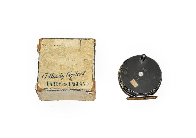 Lot 3073 - A Hardy 3 3/8'' Perfect Trout Fly Reel with RHW, agate line guard, brass foot, ebonite handle...