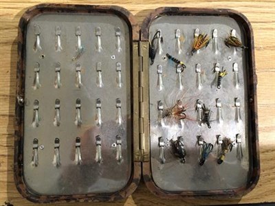 Lot 3087 - A Hardy Neroda Bakelite Fly Box fitted internally with spring clips and another similar Hardy...