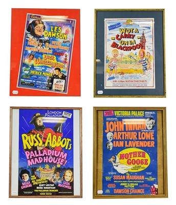 Lot 3128 - Theatre Posters Hi-De-Hi; Les Dawson in Dick Whittington; What A Carry On In Blackpool; John Inman
