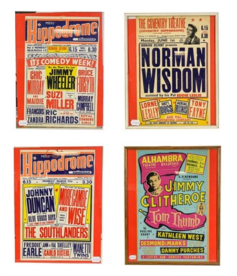 Lot 3130 - Moss Hippodrome (Birmingham) Posters Morceambe & Wise - Popular Laughter Raisers; Bruce Forsyth...
