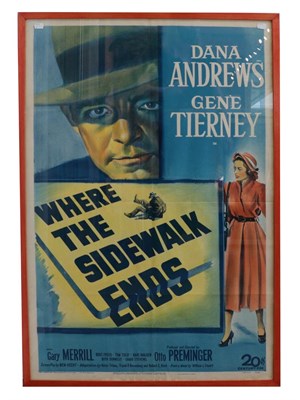 Lot 3160 - Limited Edition Film Poster Print 'Where The Sidewalk Ends' 50/410 26 1/2x40 1/2'' 67x103 cm...