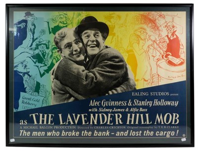 Lot 3166 - The Lavender Hill Mob (1951) Film Poster 'The Men Who Broke The Bank - And Lost The Cargo!'...