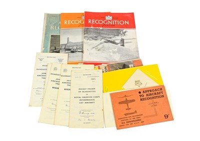 Lot 3199 - Various Air Ministry/Aircraft Recognition And Other Paperwork War Office Pocket Folder of...
