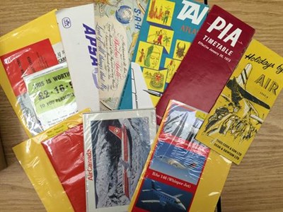 Lot 3201 - Various Airline/Aircraft Related Paperwork including Ian Allen Civil Aircraft Recognition (2...