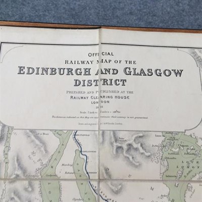 Lot 3210 - Railway Clearing House Maps South Wales 1904, Ireland 1906, Scotland 1912 (corner missing from...