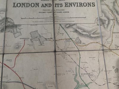 Lot 3211 - Railway Clearing House Maps Yorkshire District (North Sheet) 1918 (cover G-E), Yorkshire...