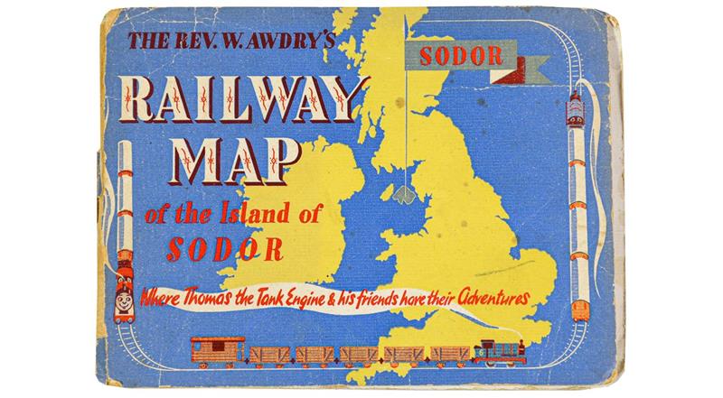 Thomas Raod Map Lot 3212 - Thomas The Tank Engine Railway Map Of Sodor