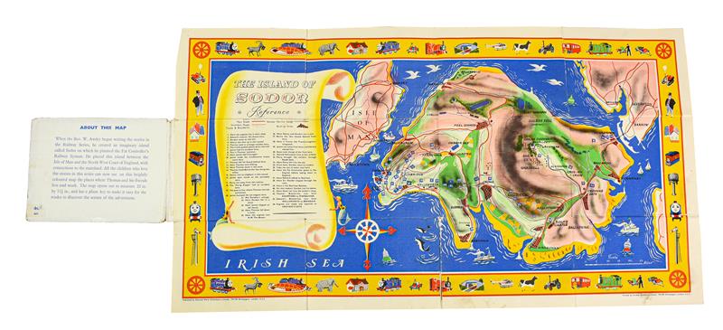 Lot 3212 - Thomas The Tank Engine Railway Map Of Sodor