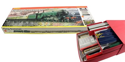 Lot 3224 - Hornby (China) OO Gauge R1039 Flying Scotsman Set (E box G) together with Mallard LNER 4468 (E...