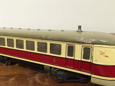 Lot 3249 - Marklin O Gauge 3 Rail Electric TWE 12930 Railcar 20 volts, with decal to base 'Optique-Photo...