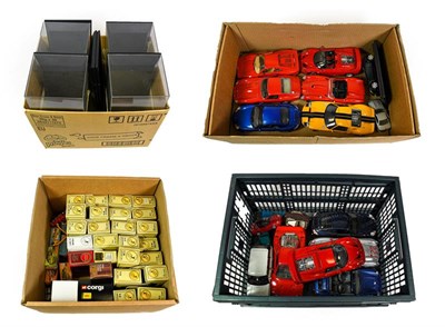 Lot 3263 - Burago A Collection Of 11 1:18 Scale Models together with one by Beanstalk (all unboxed)...