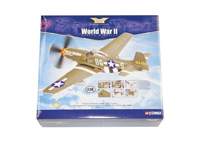 Lot 3305 - Corgi Aviation Archive AA34402 1:32 Scale P51D Mustang Old Crow (E box E-G)