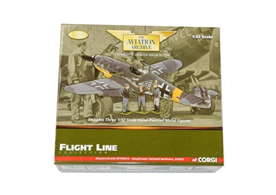 Lot 3320 - Corgi Aviation Archive Flight Line US34903 1:32 Scale Messerschmitt Bf109G-6 Hauptman Gerhard...