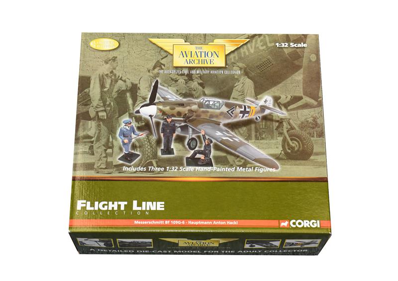 Lot 3322 - Corgi Aviation Archive Flight Line US34907 1:32 Scale Messerschmitt Bf109G-6 Hauptman Anton...