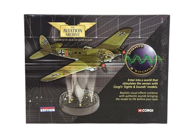 Lot 3327 - Corgi Aviation Archive Sights & Sounds AA33709 1:72 Scale Heinkel He111 Blitz Bomber (E box E-G)