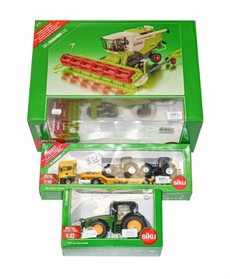 Lot 3351 - Siku 1:32 Scale Agricultural Models 4258 Lexion Combine harvester, 3272 John Deere 8360R...