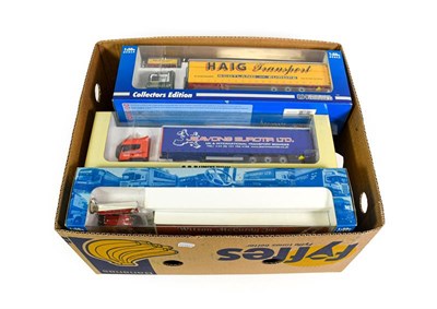 Lot 3355 - Various 1:50 Scale Trucks Universal Hobbies Renault Haig, Scania Wilson McCurdy, Iveco DHL and...