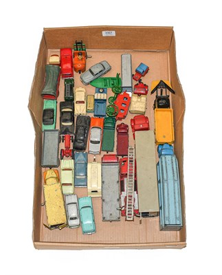 Lot 3367 - Dinky Assorted 1950's Models including McLeans tractor and trailer, Pallet Jekta, Foden chain...