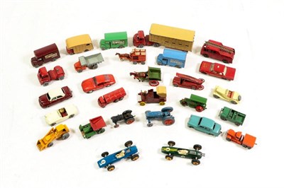 Lot 3379 - Matchbox 1-75's Esso tanker red with gold trim MW (G) Road roller gold trim (G), three Removals...