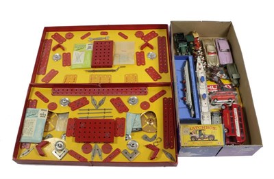 Lot 3406 - Various Toys including two Lynx Construction sets (both E boxes G-F) Spot-On Aston Martin,...