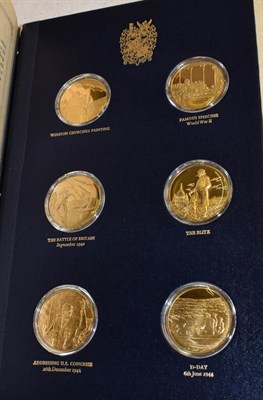 Lot 109 - A set of commemorative silver-gilt coins