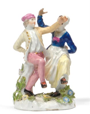 Lot 88 - A Meissen Porcelain Figure Group of The Dancing Peasants, circa 1750, modelled by Johan...