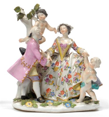 Lot 89 - A Meissen Porcelain Group of  "The Betrothal ", circa 1750, modelled by Johann Joachim...