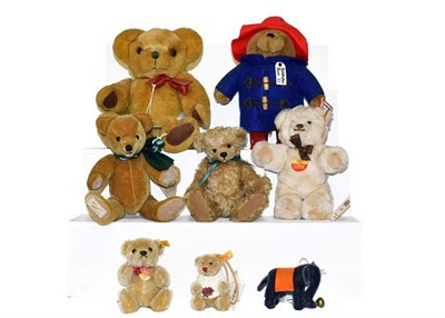 Lot 137 - A Steiff Molly teddy, The British Isles key chain English bear 8cm, Steiff original teddy bear,...