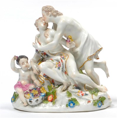 Lot 91 - A Meissen Porcelain Figure Group of Medea and Jason, circa 1745, modelled by Johan Joachim...