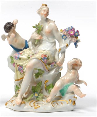 Lot 94 - A Meissen Porcelain Figure Group Representing Earth from a Set of the Elements, circa 1750, as...
