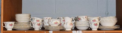 Lot 207 - Royal Albert tranquility pattern part tea and dinner service (one shelf)