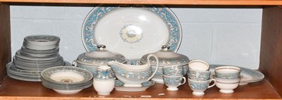 Lot 231 - A Wedgwood Florentine pattern part dinner and tea service (one shelf)