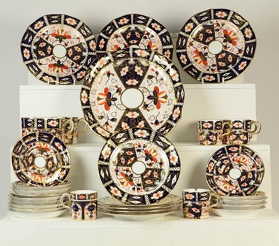 Lot 256 - A quantity of Royal Crown Derby Old Imari including coffee cans and saucers, side plates and...