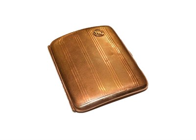 Lot 260 - A 9 carat gold cigarette case
