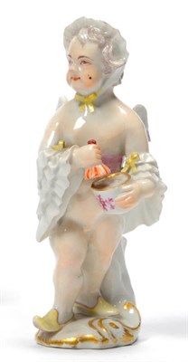 Lot 104 - A Meissen Porcelain Figure of Cupid in Disguise, circa 1755, modelled by Johann Joachim Kaendler as