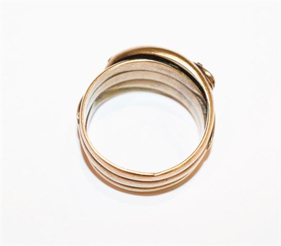 Lot 301 - An 18 carat gold snake ring, finger size N1/2