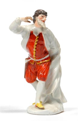 Lot 115 - A Meissen Porcelain Figure of Pantalone, circa 1745, modelled by Peter Reinicke for the Duke of...