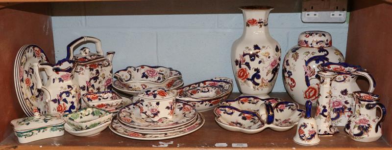 Lot 466 - A selection of Masons blue and gilt decorated Mandalay pattern ceramics and a small selections...