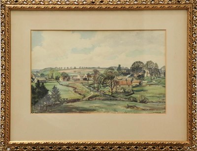 Lot 1025 - Walter Horswell (20th century) Three signed watercolour views of Yorkshire villages and towns, 30cm