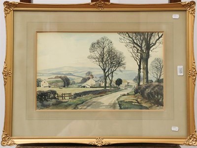 Lot 1025 - Walter Horswell (20th century) Three signed watercolour views of Yorkshire villages and towns, 30cm
