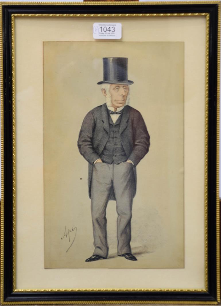 Lot 1043 - A collection of 19th/20th century prints to include Vanity Fair cartoons of politicians,...