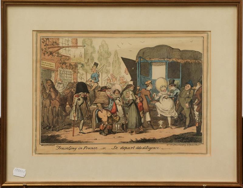 Lot 1049 - After James Gillray, George Cruikshank, William Hogarth 18th / 19th century prints to include a...