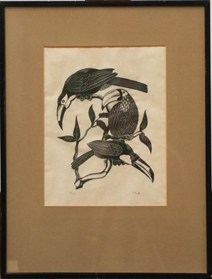 Lot 1052 - Viva Nussey a collection of signed woodcuts together with D M and E M Alderson print of a horse...