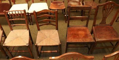 Lot 1153 - Four assorted 18th/19th century provincial chairs (4)