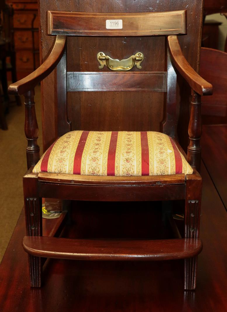 Lot 1196 - A 19th century child's mahogany chair